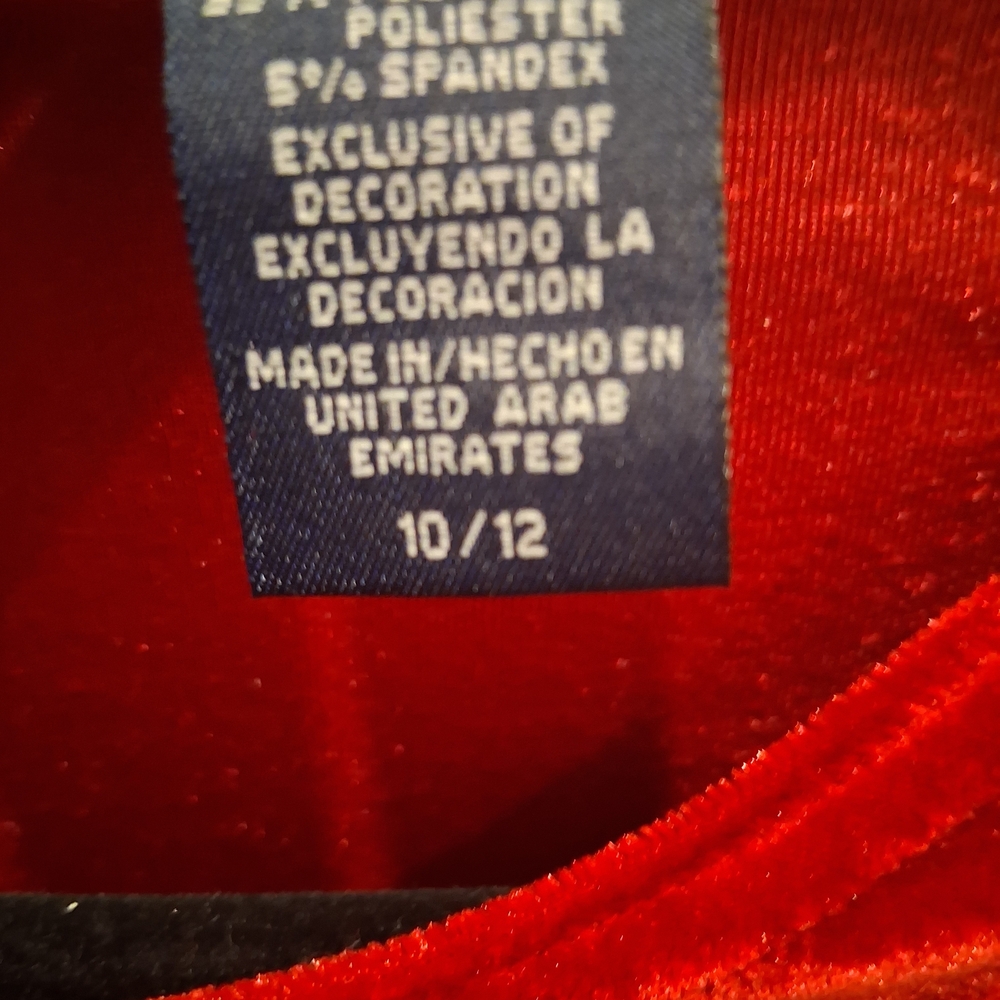 Basic Editions Red Velvet Dress - Picture 8 of 10